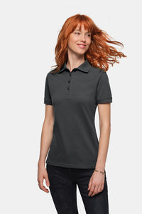 HAKRO Damen Poloshirt Bio-Baumwolle 301 karbongrau