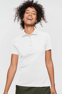 Label-Free Damen Poloshirt Heavy MIKRALINAR® ECO 303 weiß