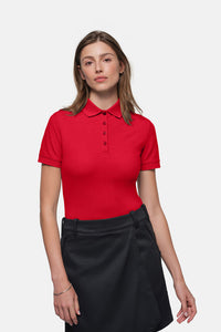 HAKRO Damen Poloshirt MIKRALINAR® ECO 369 rot