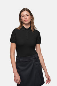 HAKRO Damen Poloshirt MIKRALINAR® ECO 369 schwarz