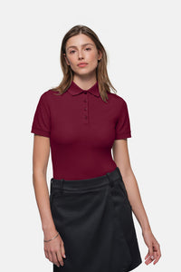 HAKRO Damen Poloshirt MIKRALINAR® ECO 369 weinrot