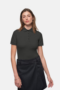 HAKRO Damen Poloshirt MIKRALINAR® ECO 369 karbongrau