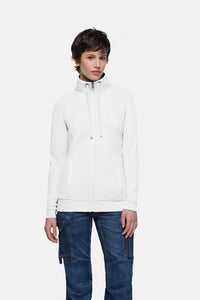HAKRO Damen Sweatjacke Premium 406 weiß