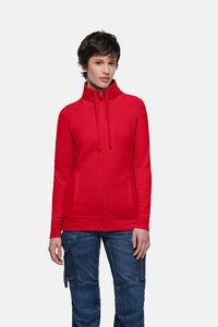 HAKRO Damen Sweatjacke Premium 406 rot