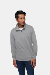 HAKRO Zip-Sweatshirt Premium 451 grau meliert