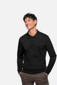 HAKRO Pocket-Sweatshirt Premium 457 schwarz