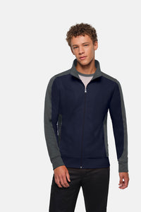 HAKRO Sweatjacke Contrast MIKRALINAR® 477 tinte/anthrazit