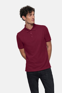 HAKRO Poloshirt Bio-Baumwolle 501 weinrot
