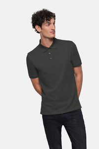 HAKRO Poloshirt Bio-Baumwolle 501 karbongrau