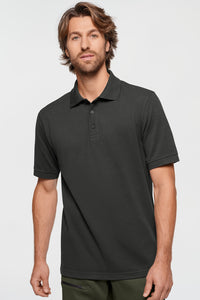 Label-Free Poloshirt Heavy MIKRALINAR® ECO 503 karbongrau