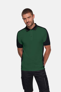 HAKRO Poloshirt Contrast  MIKRALINAR® ECO 539 tanne/schwarz