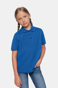 HAKRO Kinder Poloshirt Bio-Baumwolle 545 royalblau