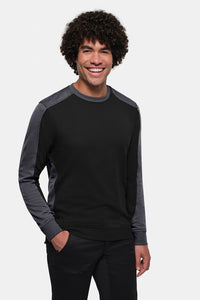 HAKRO Sweatshirt Contrast MIKRALINAR® ECO 549 schwarz/karbongrau