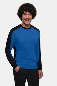 HAKRO Sweatshirt Contrast MIKRALINAR® ECO 549 royalblau/schwarz