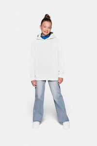 HAKRO Kinder Kapuzen-Sweatshirt Bio-Baumwolle 562 weiß
