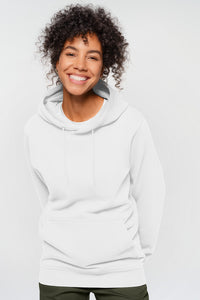 Label-Free Kapuzen-Sweat Heavy MIKRALINAR® ECO 568 weiß