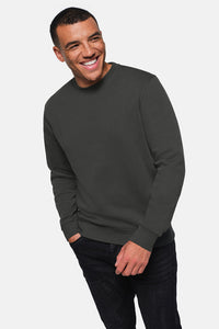 HAKRO Sweatshirt Bio-Baumwolle 570 karbongrau