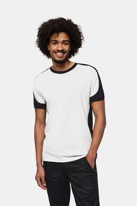HAKRO T-Shirt Contrast MIKRALINAR® ECO 590 weiß/schwarz