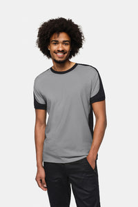 HAKRO T-Shirt Contrast MIKRALINAR® ECO 590 titan/schwarz