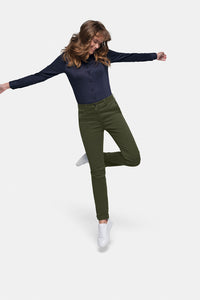HAKRO Damen Chinohose X-Stretch 706 olive