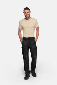 HAKRO Worker-Jeanshose Dyneema® X-Stretch ECO 734 schwarz