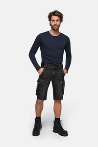 HAKRO Worker-Jeansshorts Dyneema® X-Stretch ECO 736 schwarz