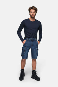 HAKRO Worker-Jeansshorts Dyneema® X-Stretch ECO 736 indigo