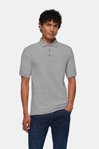 HAKRO Poloshirt Top 800 grau meliert