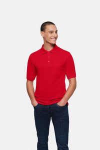 HAKRO Pocket-Poloshirt Top 802 rot
