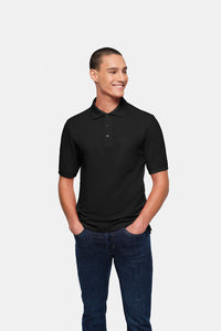 HAKRO Pocket-Poloshirt Top 802 schwarz