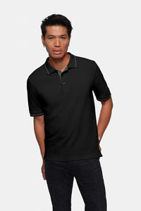 HAKRO Poloshirt Casual 803 schwarz/silber