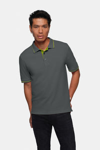 HAKRO Poloshirt Casual 803 anthrazit/kiwi
