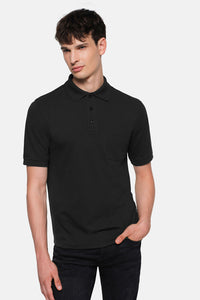 HAKRO Pocket-Poloshirt MIKRALINAR® 812 schwarz