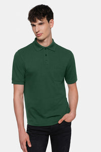 HAKRO Pocket-Poloshirt MIKRALINAR® 812 tanne