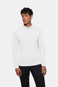HAKRO Longsleeve-Poloshirt MIKRALINAR® 815 weiß
