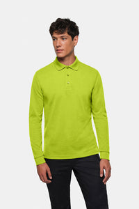 HAKRO Longsleeve-Poloshirt MIKRALINAR® 815 kiwi