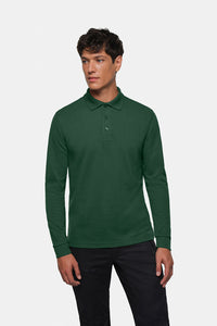 HAKRO Longsleeve-Poloshirt MIKRALINAR® 815 tanne