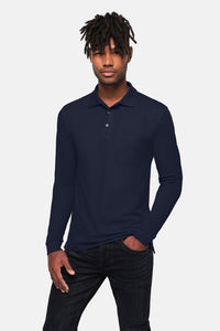 HAKRO Pocket-Longsleeve-Polo MIKRALINAR® ECO 817 tinte
