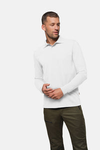 HAKRO Longsleeve-Poloshirt MIKRALINAR® HACCP 821 weiß