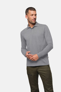 HAKRO Longsleeve-Poloshirt MIKRALINAR® HACCP 821 titan