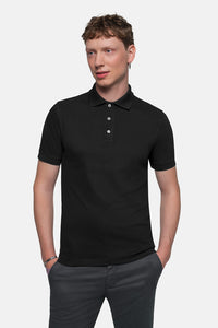 HAKRO Poloshirt Stretch 822 schwarz