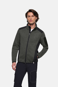 HAKRO Strickfleecejacke 836 anthrazit meliert