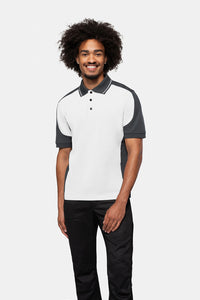 HAKRO Poloshirt Contrast MIKRALINAR® 839 weiß/anthrazit