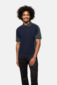 HAKRO Poloshirt Contrast MIKRALINAR® 839 tinte/anthrazit