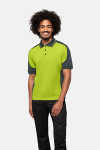 HAKRO Poloshirt Contrast MIKRALINAR® 839 kiwi/anthrazit