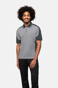 HAKRO Poloshirt Contrast MIKRALINAR® 839 titan/anthrazit