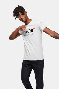 HAKRO T-Shirt Logo 1969 weiß