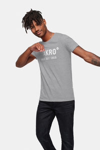HAKRO T-Shirt Logo 1969 grau meliert
