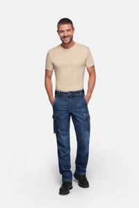 HAKRO Worker-Jeanshose Dyneema® X-Stretch ECO 734L indigo