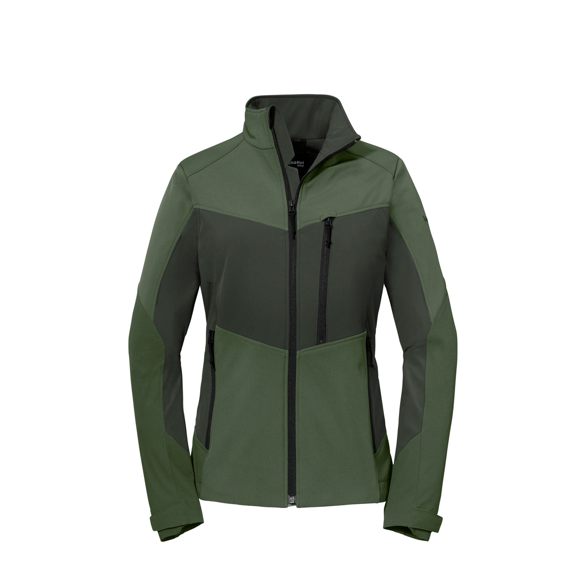 Allwettertalent Jacke Damen Grün – Vorderansicht